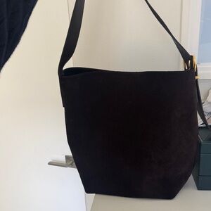 Madewell chocolate brown Suede Tote Bag